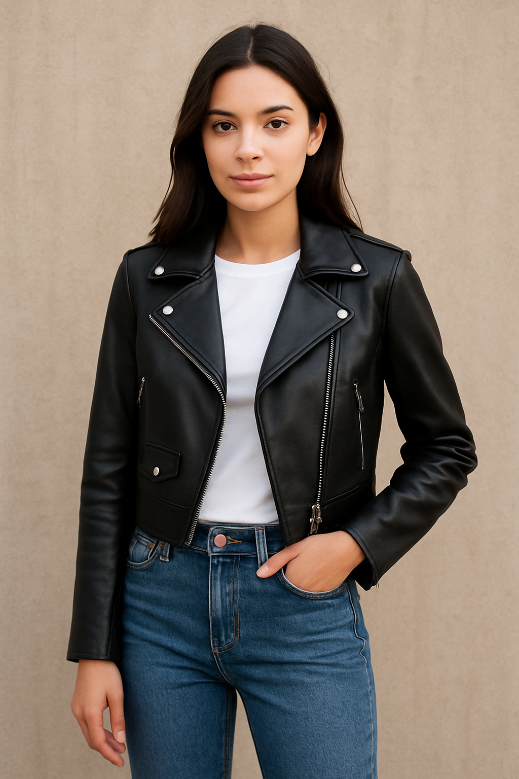 Best Cropped Leather Jackets for Women